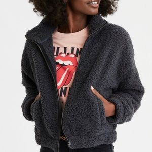 Sherpa zip up jacket